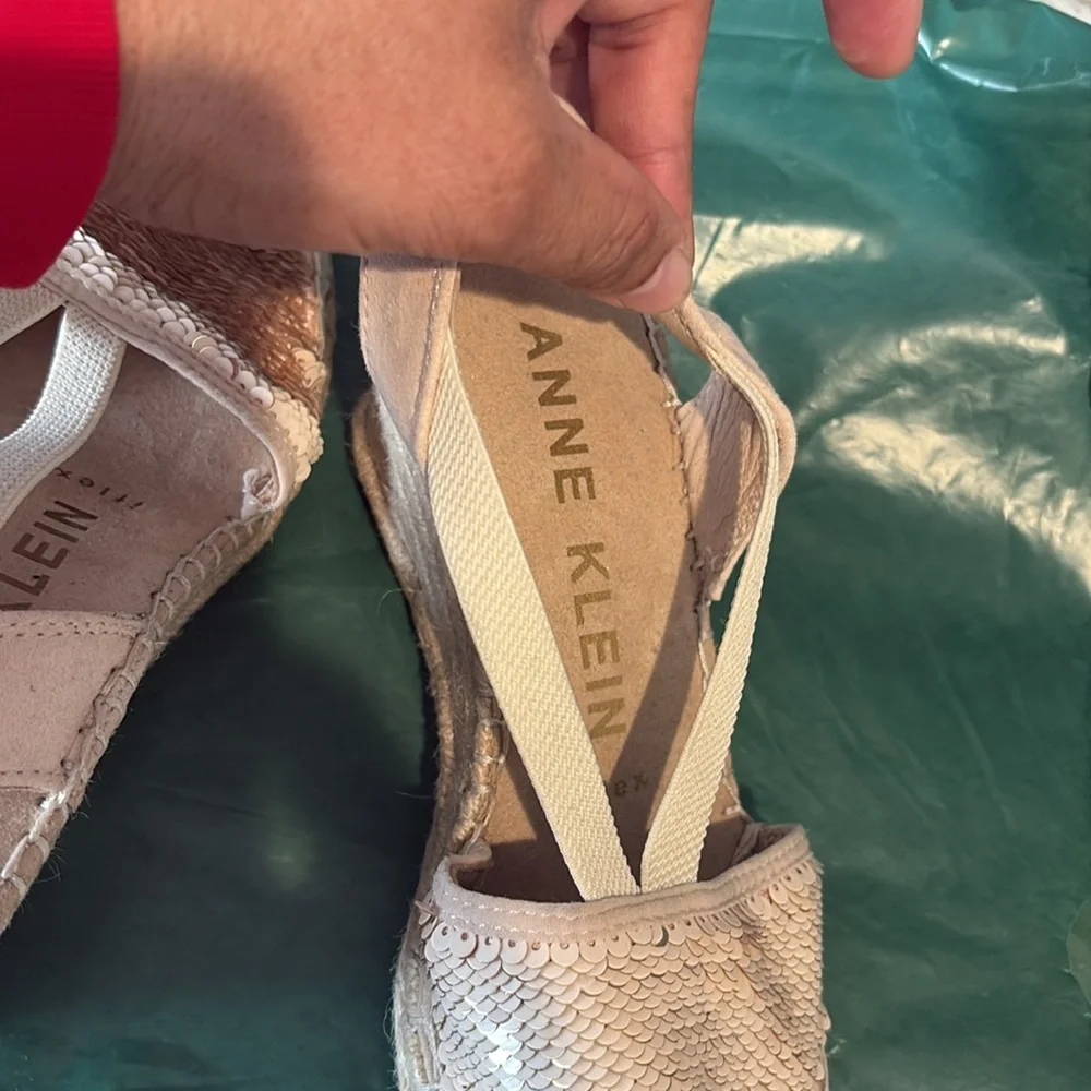 Anne Klein Tan Espadrille Flats